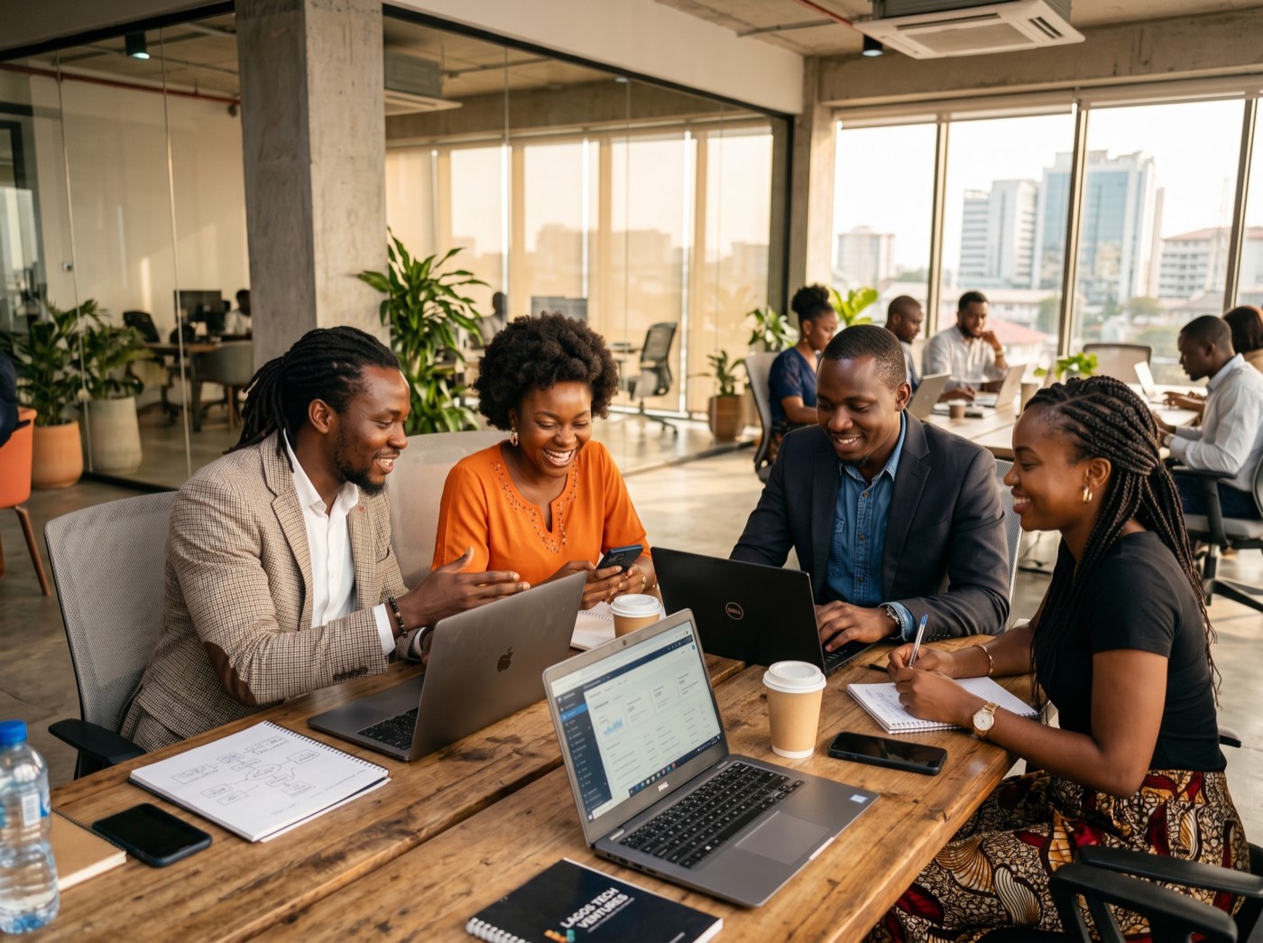 African business team